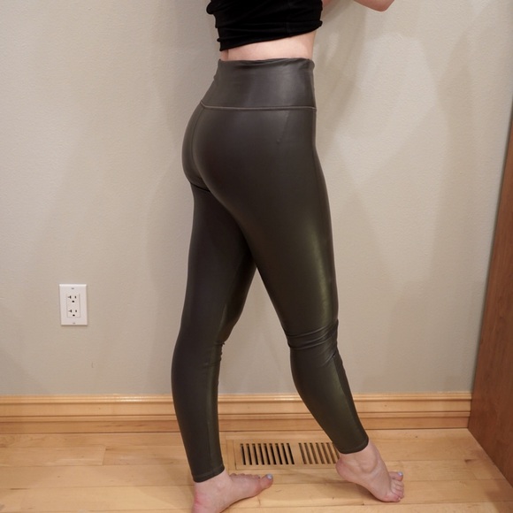 Athleta Pants - Athleta Fleece-Lined High-Waisted Shiny Leggings